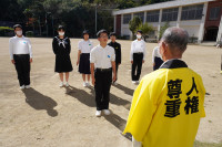 人権の花受贈式